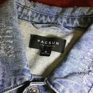 Brand new pac-sun denim rose jacket